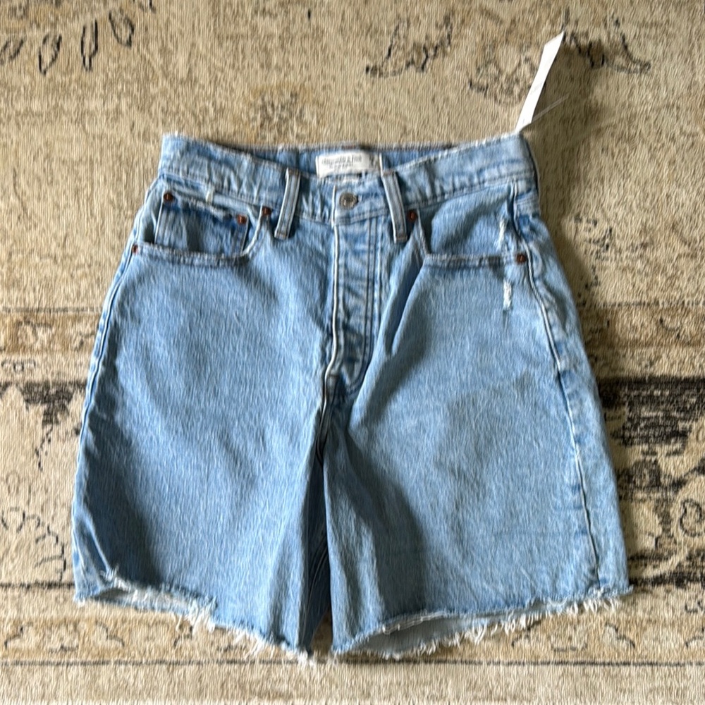 Abercrombie & Fitch Light Blue Jean Shorts